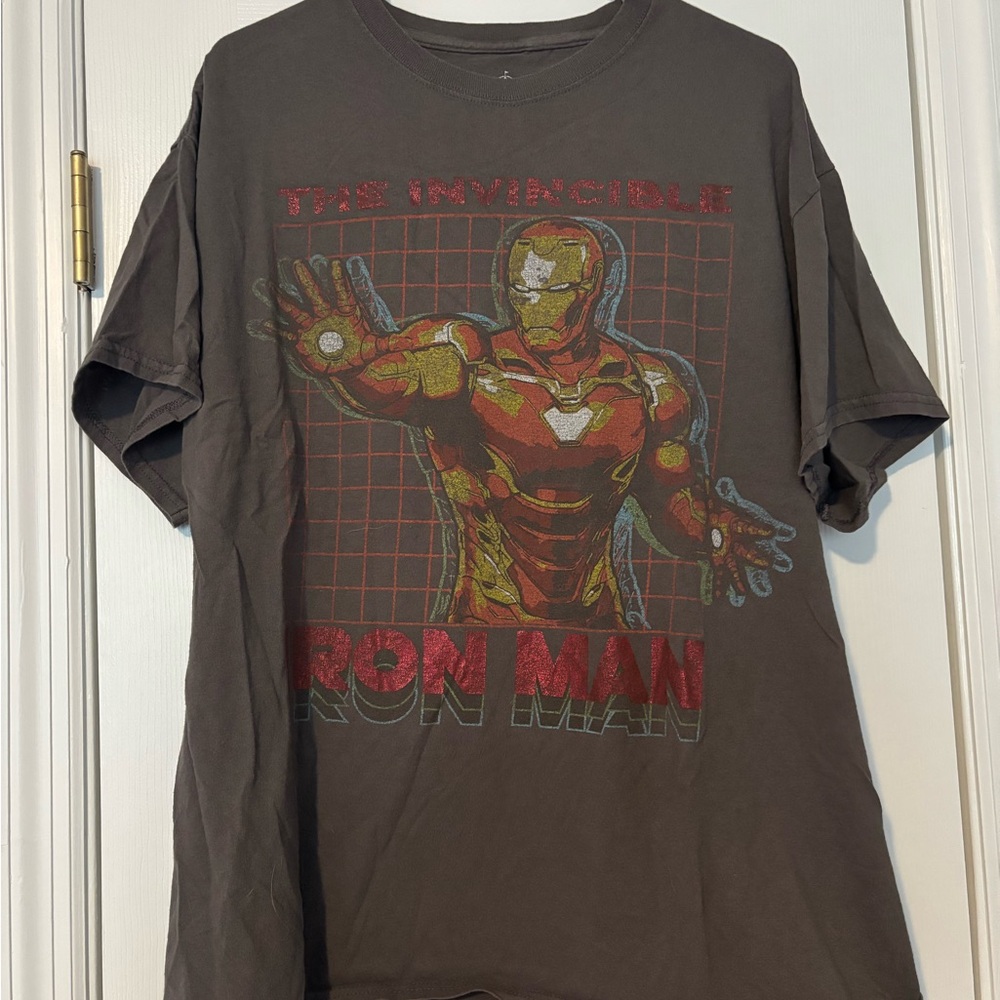 Disney Iron Man Graphic Tee - Dark Brown